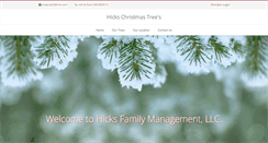 Desktop Screenshot of hickschristmastreeswashington.com